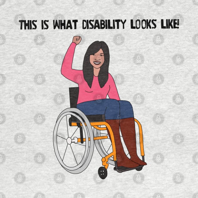 This Is What Disability Looks Like Orange Wheelchair by Dissent Clothing